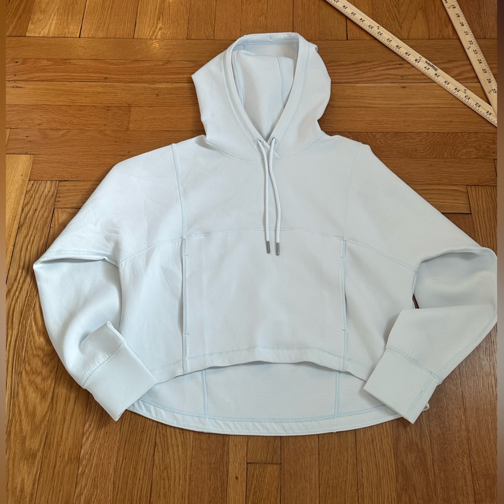 Lululemon Cropped Light Blue Women's Hoodie